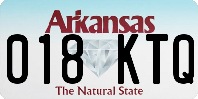 AR license plate 018KTQ