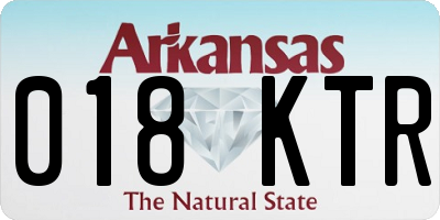 AR license plate 018KTR