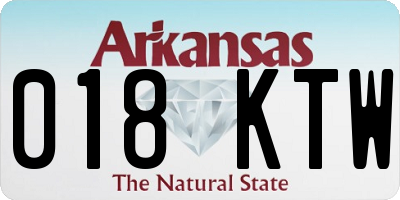 AR license plate 018KTW