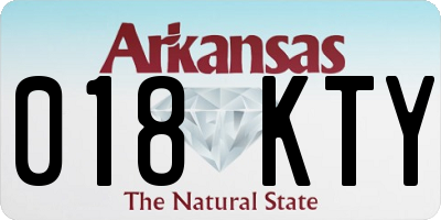 AR license plate 018KTY