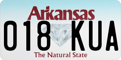 AR license plate 018KUA
