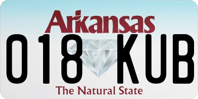 AR license plate 018KUB