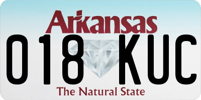 AR license plate 018KUC