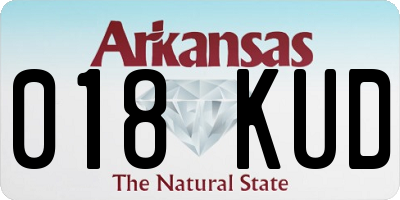AR license plate 018KUD