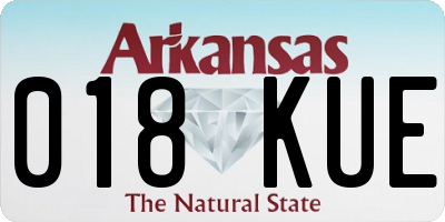 AR license plate 018KUE