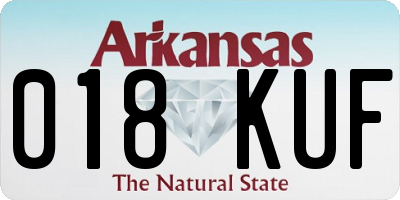 AR license plate 018KUF