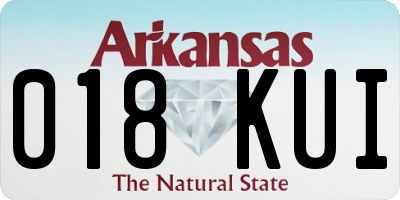 AR license plate 018KUI