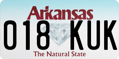 AR license plate 018KUK