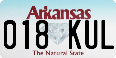 AR license plate 018KUL
