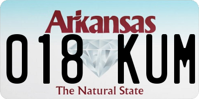 AR license plate 018KUM