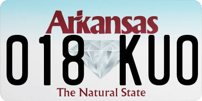 AR license plate 018KUO