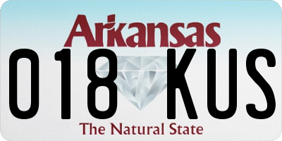 AR license plate 018KUS