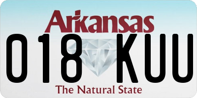 AR license plate 018KUU