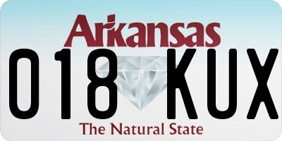 AR license plate 018KUX
