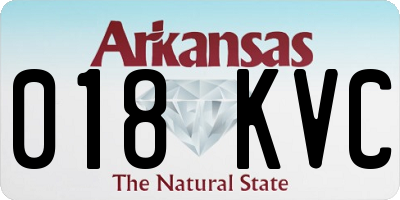 AR license plate 018KVC