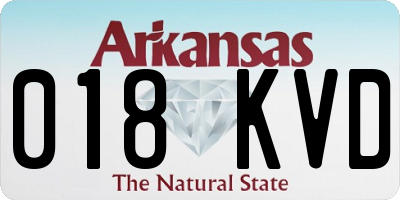 AR license plate 018KVD