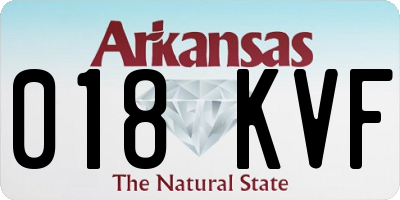 AR license plate 018KVF