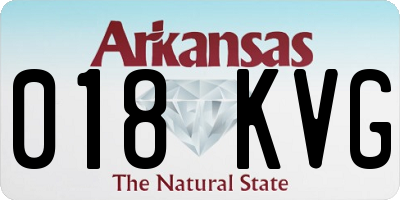 AR license plate 018KVG