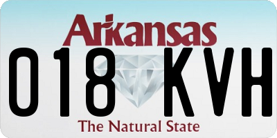 AR license plate 018KVH