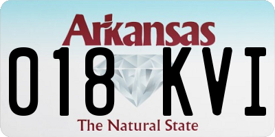 AR license plate 018KVI