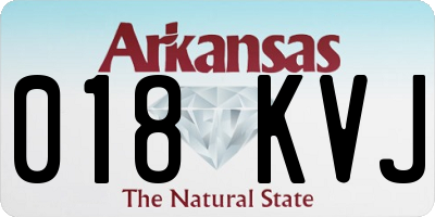 AR license plate 018KVJ