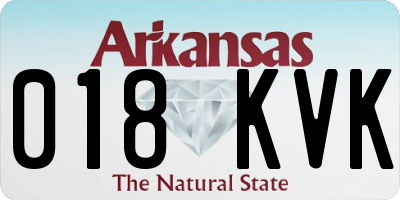 AR license plate 018KVK
