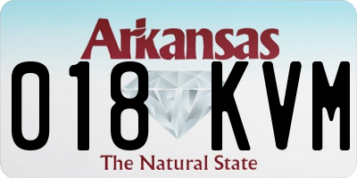 AR license plate 018KVM