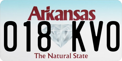 AR license plate 018KVO