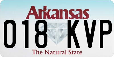 AR license plate 018KVP