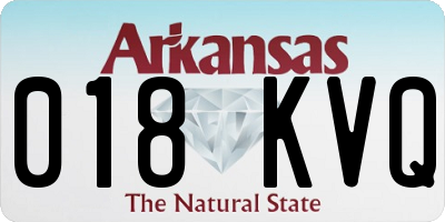 AR license plate 018KVQ