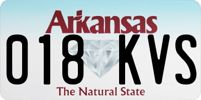 AR license plate 018KVS