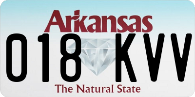AR license plate 018KVV