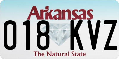 AR license plate 018KVZ