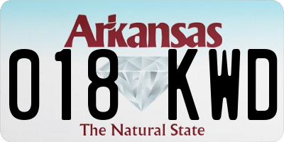 AR license plate 018KWD