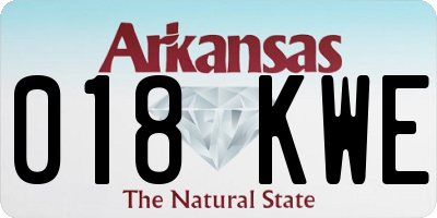 AR license plate 018KWE