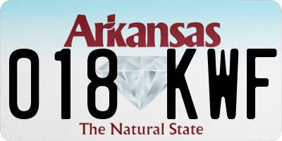 AR license plate 018KWF
