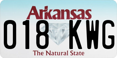 AR license plate 018KWG
