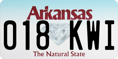 AR license plate 018KWI