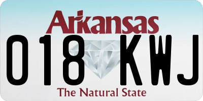 AR license plate 018KWJ