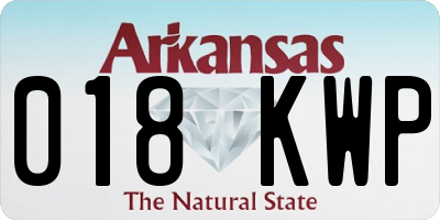AR license plate 018KWP