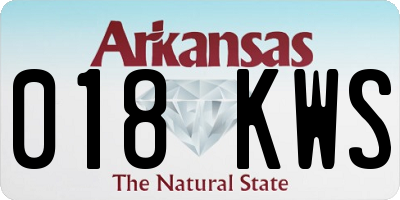 AR license plate 018KWS