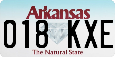 AR license plate 018KXE
