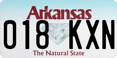 AR license plate 018KXN