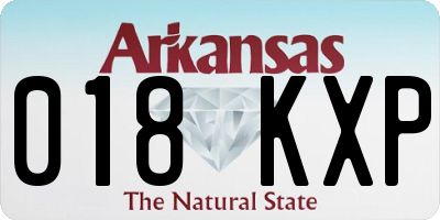 AR license plate 018KXP