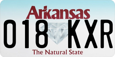 AR license plate 018KXR