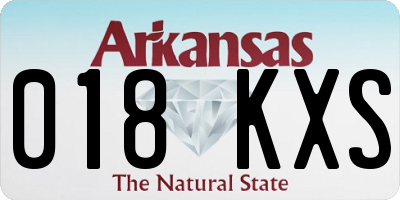 AR license plate 018KXS