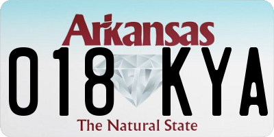 AR license plate 018KYA