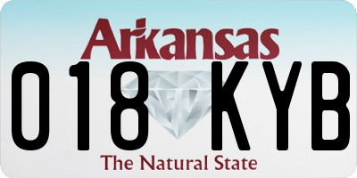 AR license plate 018KYB