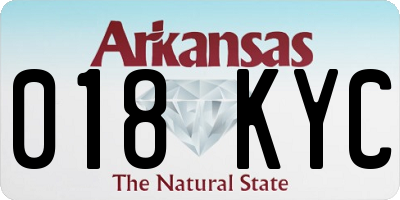 AR license plate 018KYC