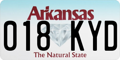 AR license plate 018KYD